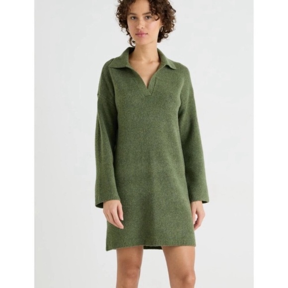 Abercrombie & Fitch Dresses & Skirts - Abercrombie & Fitch Thyme Green Sweater Dress